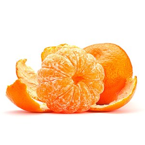 En elegant Clementin, Kärnfri Clementin med naturligt utseende och känsla. Detaljerad utformning med realistiskt bladverk. 