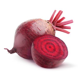 En elegant Rödbeta, Närodlad rödbeta med naturligt utseende och känsla. Detaljerad utformning med realistiskt bladverk. 